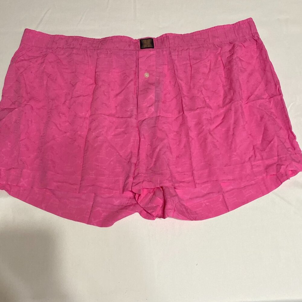 NWT Savage X Fenty Lingerie by Rihanna Pajama Boxers XXXL Rayon Pink
